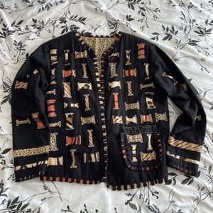 Patterned Cardigan with multiple prints !!